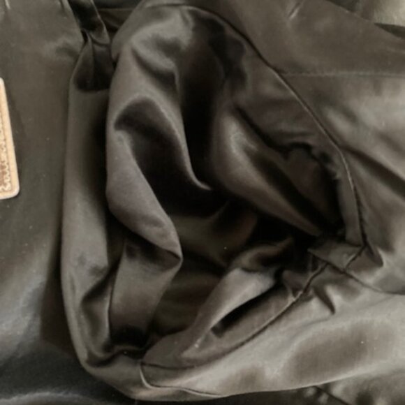 Women's small / petite vintage Esprit black leather bomber NICE htf - Picture 6 of 8